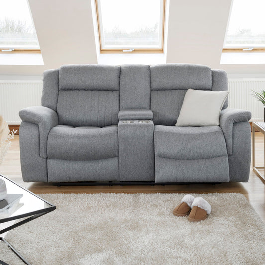 Bestseller: Linden Grey 2-Seater Electric Recliner