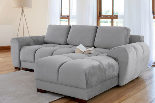 grey colored sofa bed