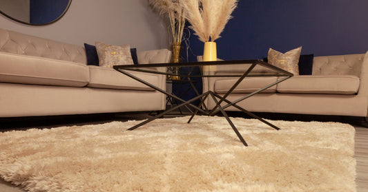 cream sofa with coffee table in the middle