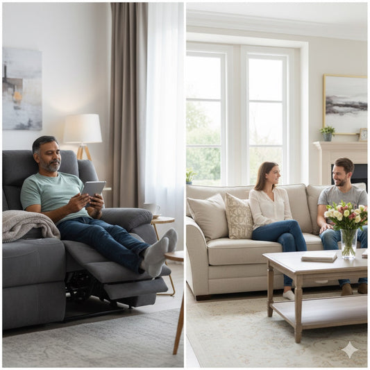Recliner sofas vs regular sofas