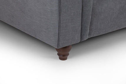 Windsor Fullback Sofa Grey Footstool