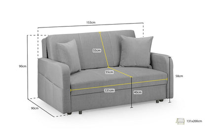 Penelope Sofabed Grey 2 Seater