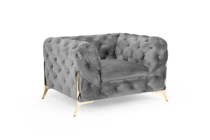 Chelsea Chesterfield Sofa Grey Armchair