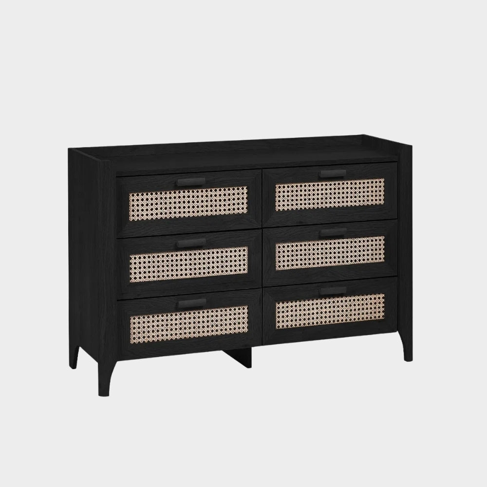 Sunny Chest 6 Drawer Black