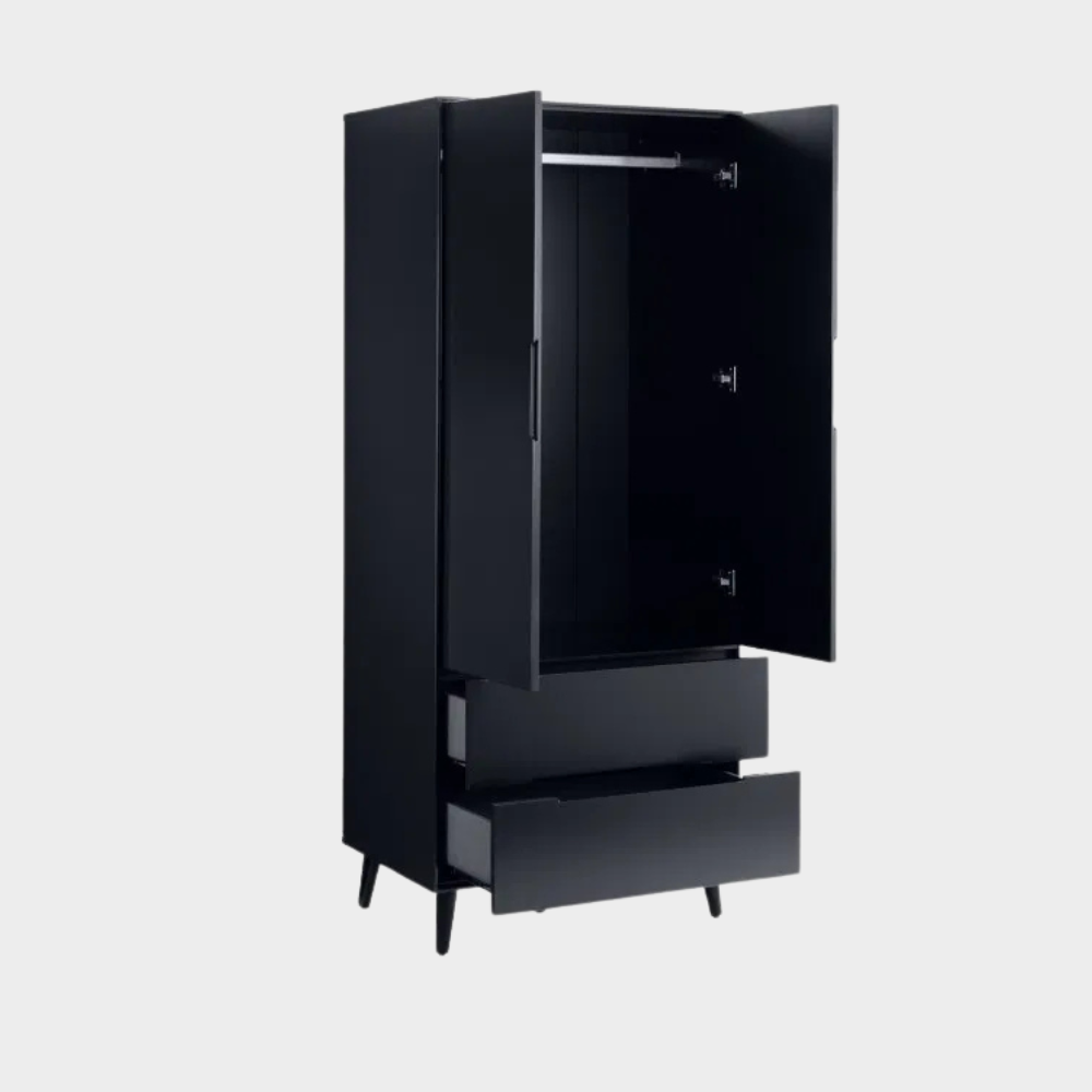 Alicia Wardrobe 2 Door 2 Drawer Anthracite