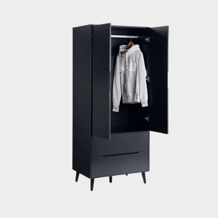 Alicia Wardrobe 2 Door 2 Drawer Anthracite