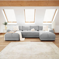 Azzuro Sofa Grey U Shape Corner
