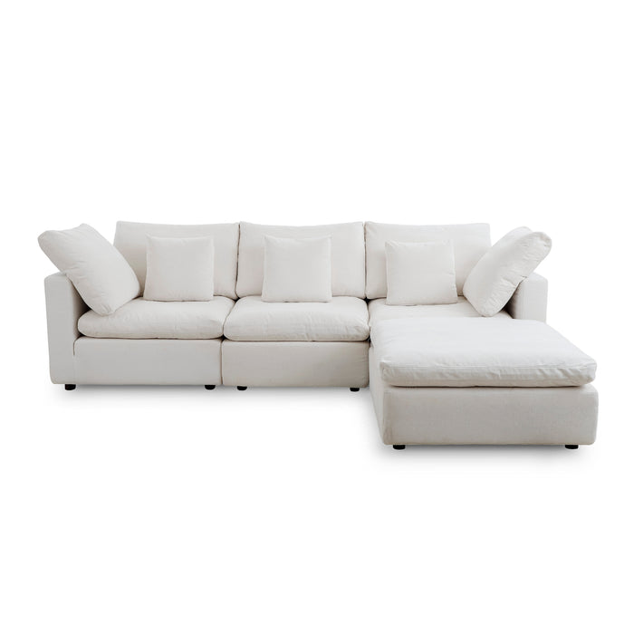Lotus Feather Sofa Stone Modular Corner