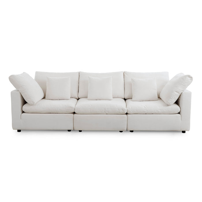 Lotus Feather Sofa Stone Modular Corner