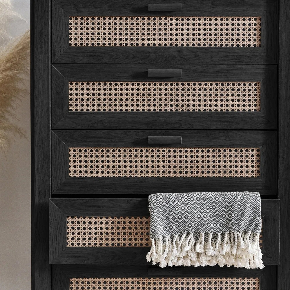 Sunny Chest 5 Drawer Black