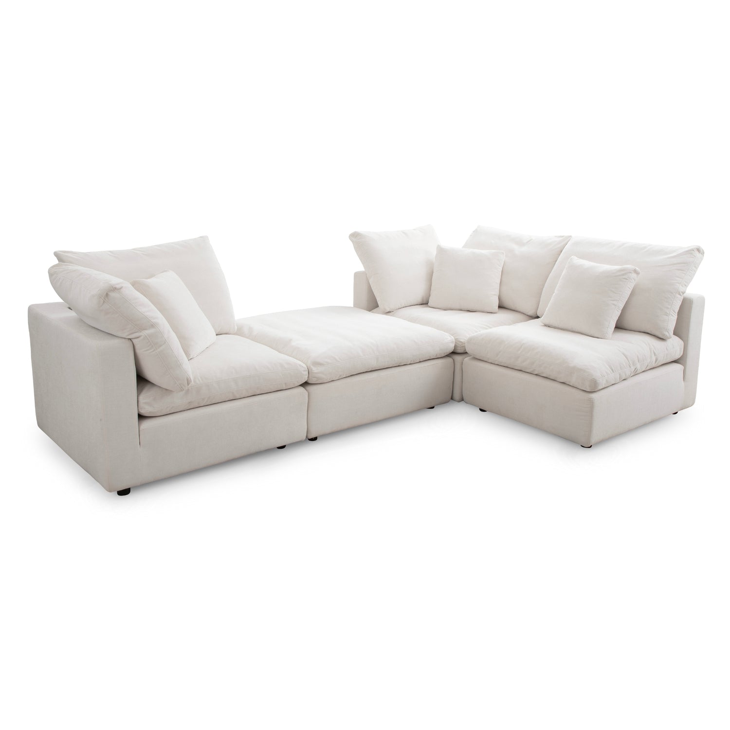 Lotus Feather Sofa Stone Modular Corner