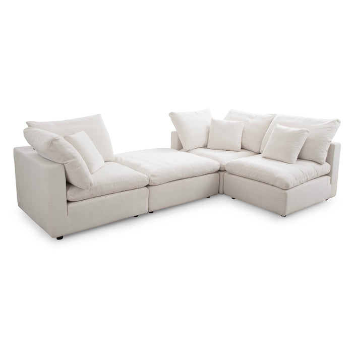 Lotus Feather Sofa Stone Modular Corner