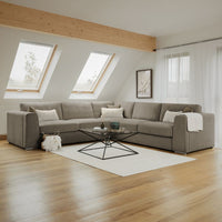 Naples Sofa Mocha Large Corner