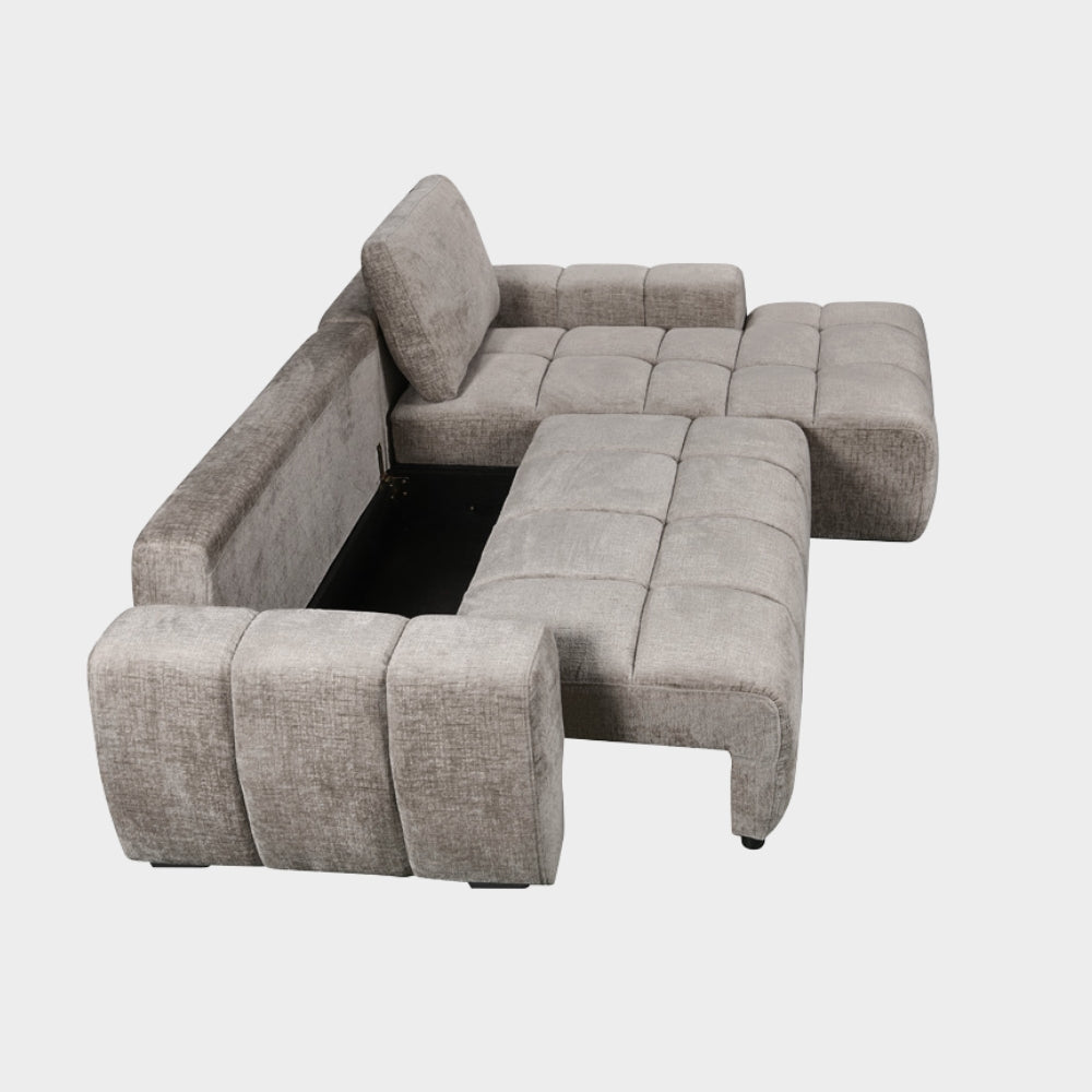 Lora Sofa Bed Mushroom Right Hand Facing Corner