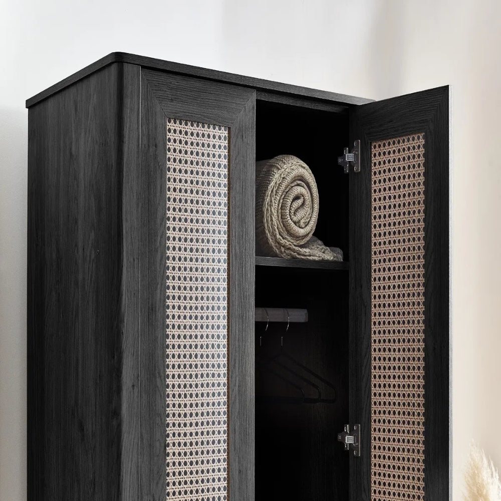 Sunny Wardrobe 2 Door Black