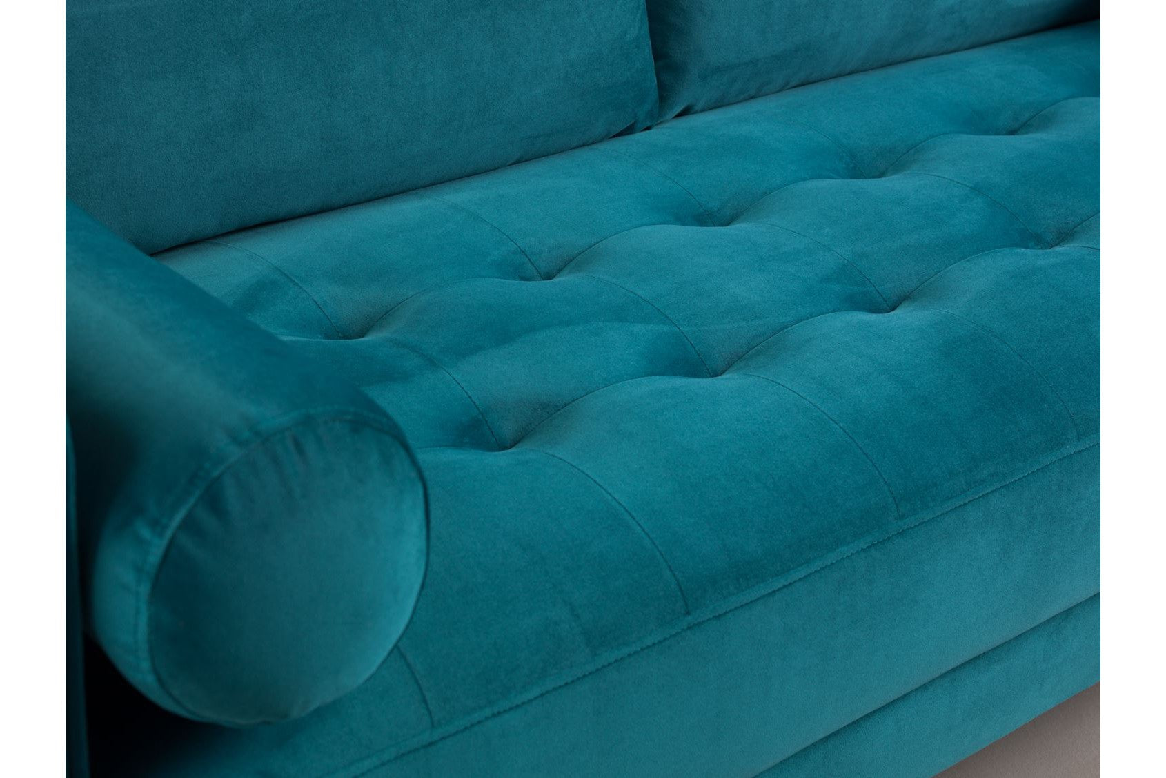 Harper Sofa Plush Teal Footstool