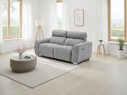 Toronto Electric Recliner Grey 2 Seater