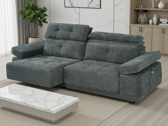 Alder Sofabed Dark Grey Floating