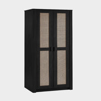 Sunny Wardrobe 2 Door Black