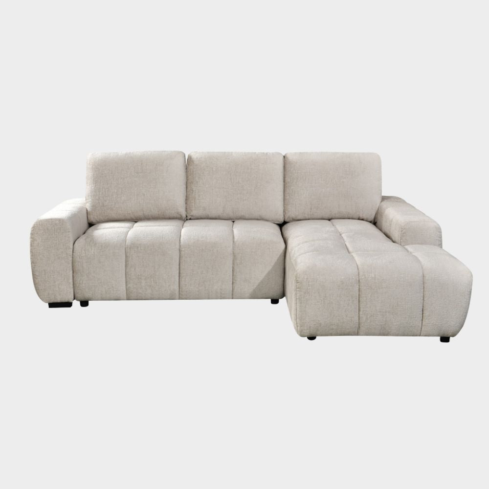 Lora Sofa Bed Beige Right Hand Facing Corner