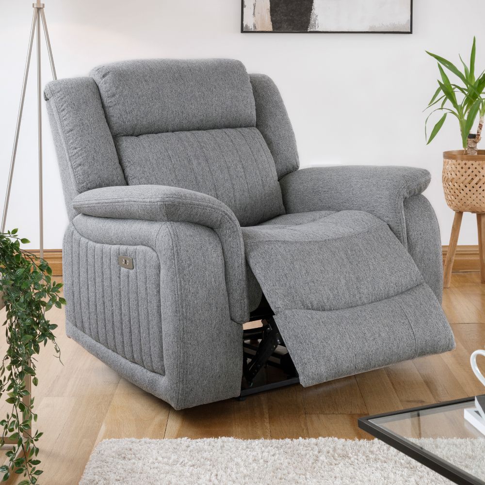 Linden Recliner Sofa Grey Armchair