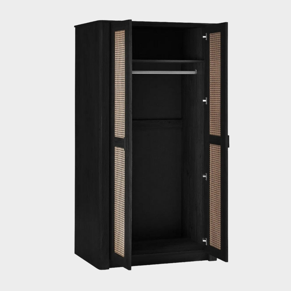 Sunny Wardrobe 2 Door Black