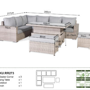 Stolford Grey Garden Set
