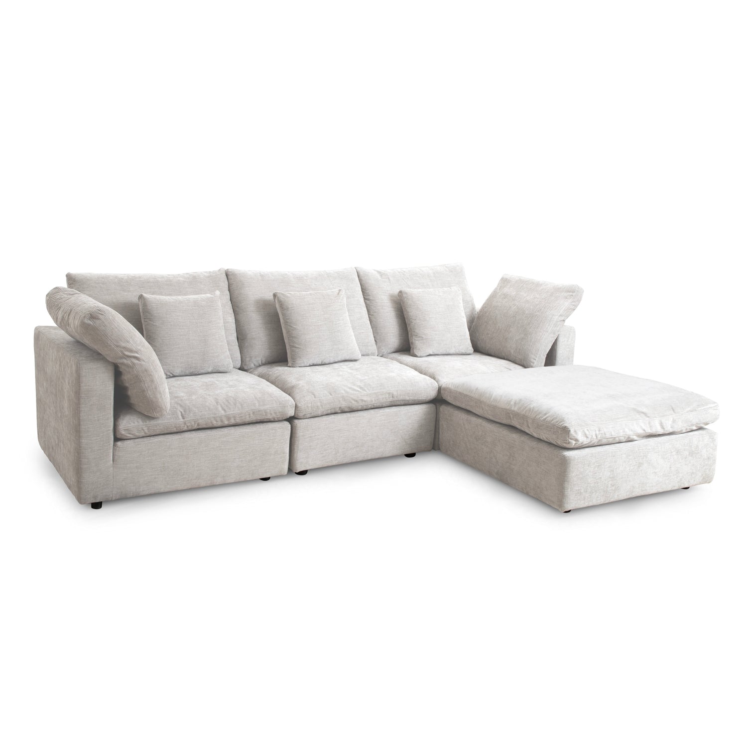 Lotus Feather Sofa Beige Modular Corner