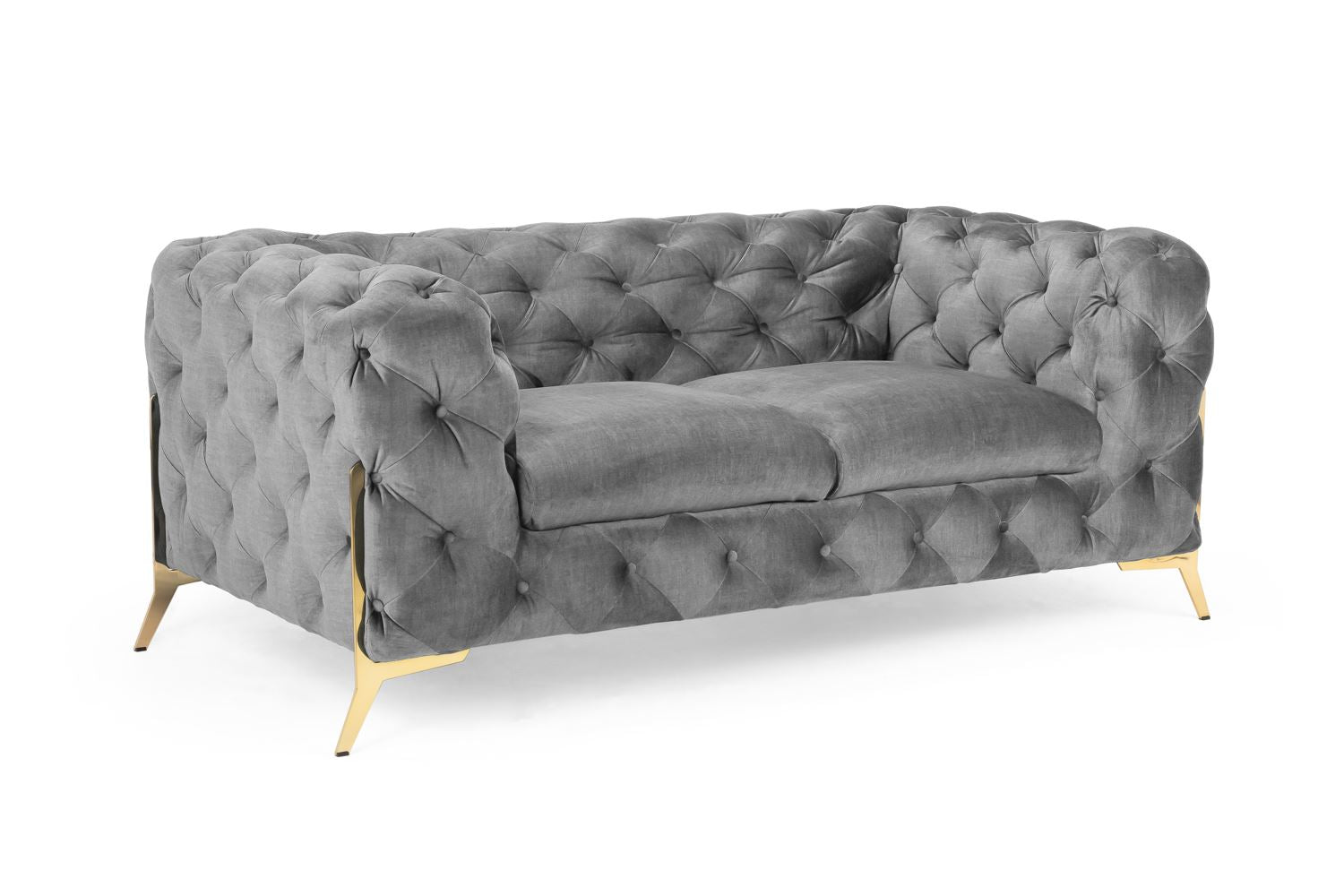 Chelsea Chesterfield Sofa Grey 2 Seater