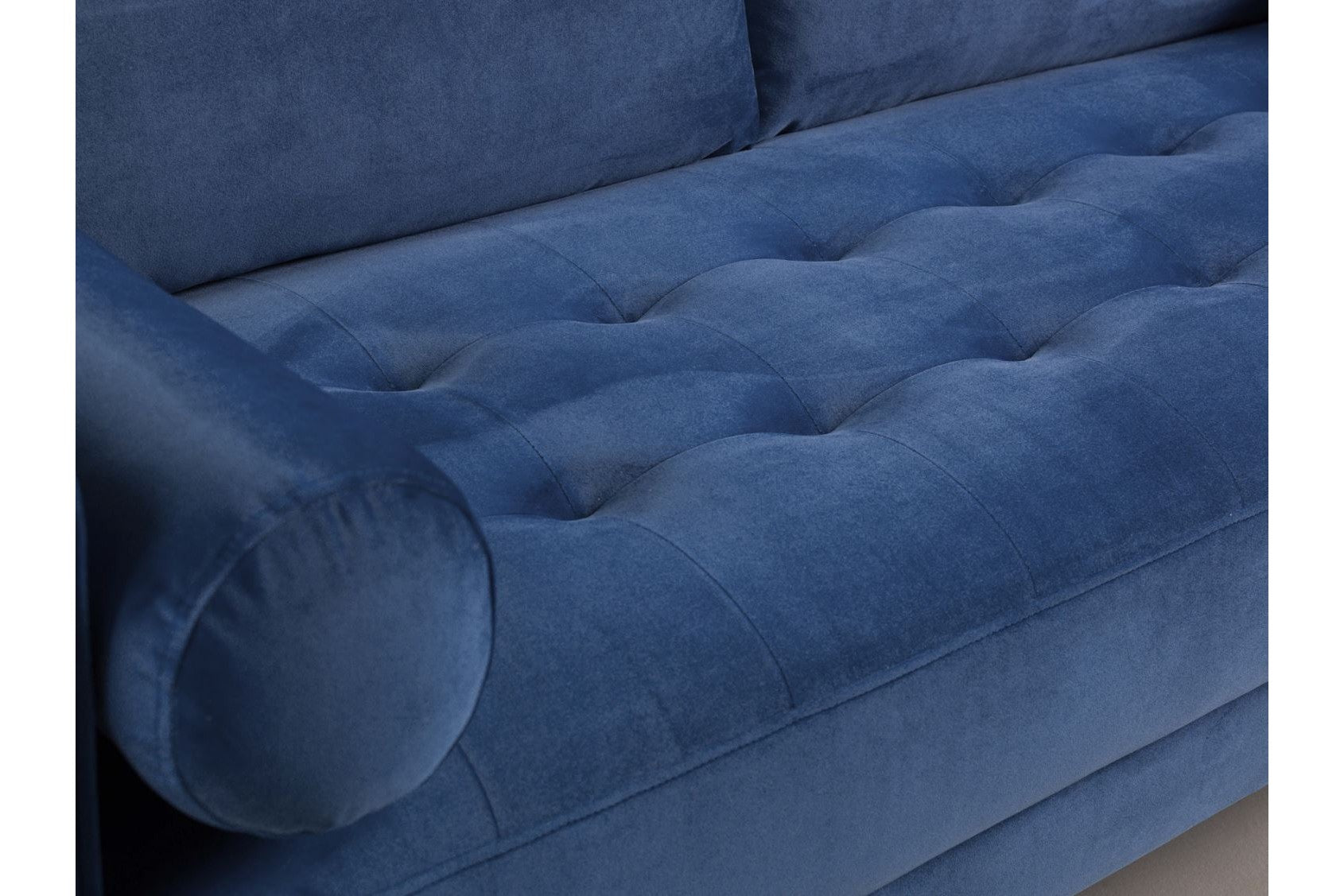 Harper Sofa Plush Blue Footstool