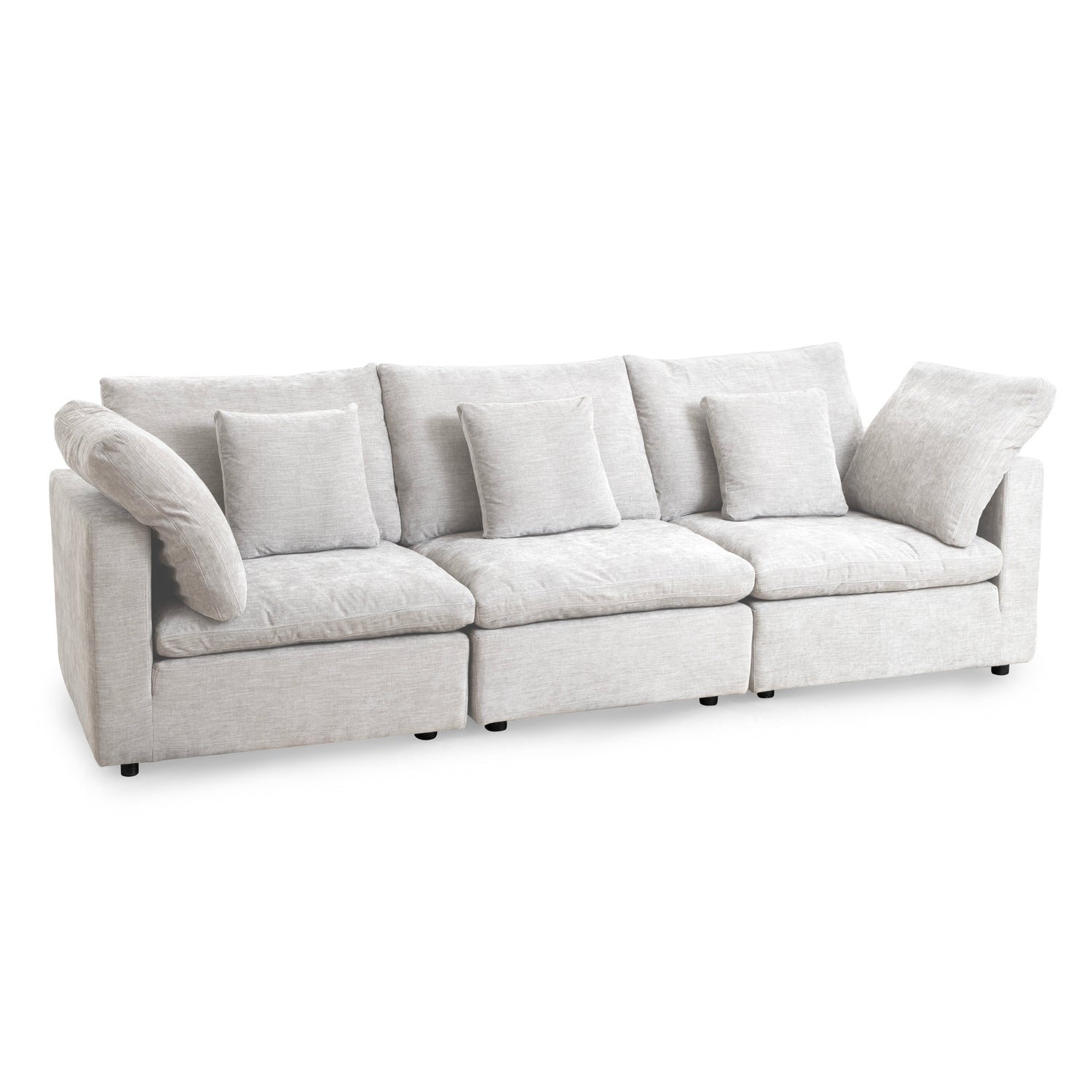 Lotus Feather Sofa Beige Modular Corner