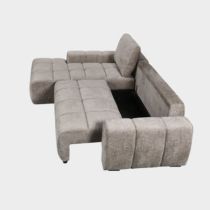 Lora Sofa Bed Mushroom Left Hand Facing Corner