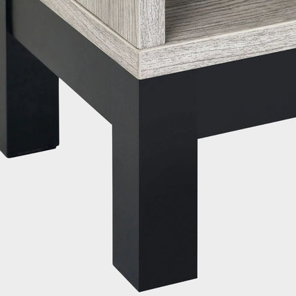 Bali Bedside 1 Drawer Grey Oak