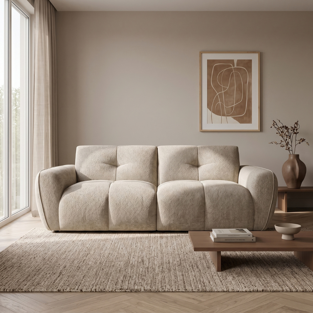Amara Sofa Mocha 3 Seater