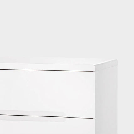 Manhattan Bedside 2 Drawer High Gloss White