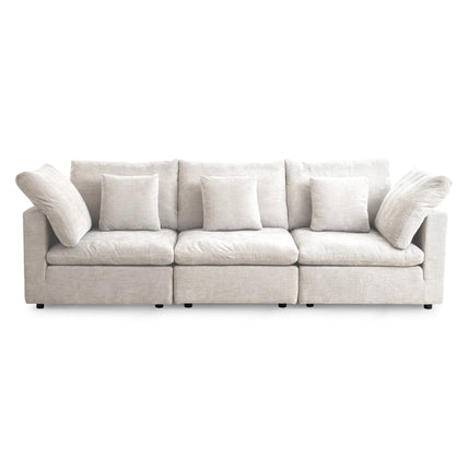 Lotus Feather Sofa Beige Modular Corner