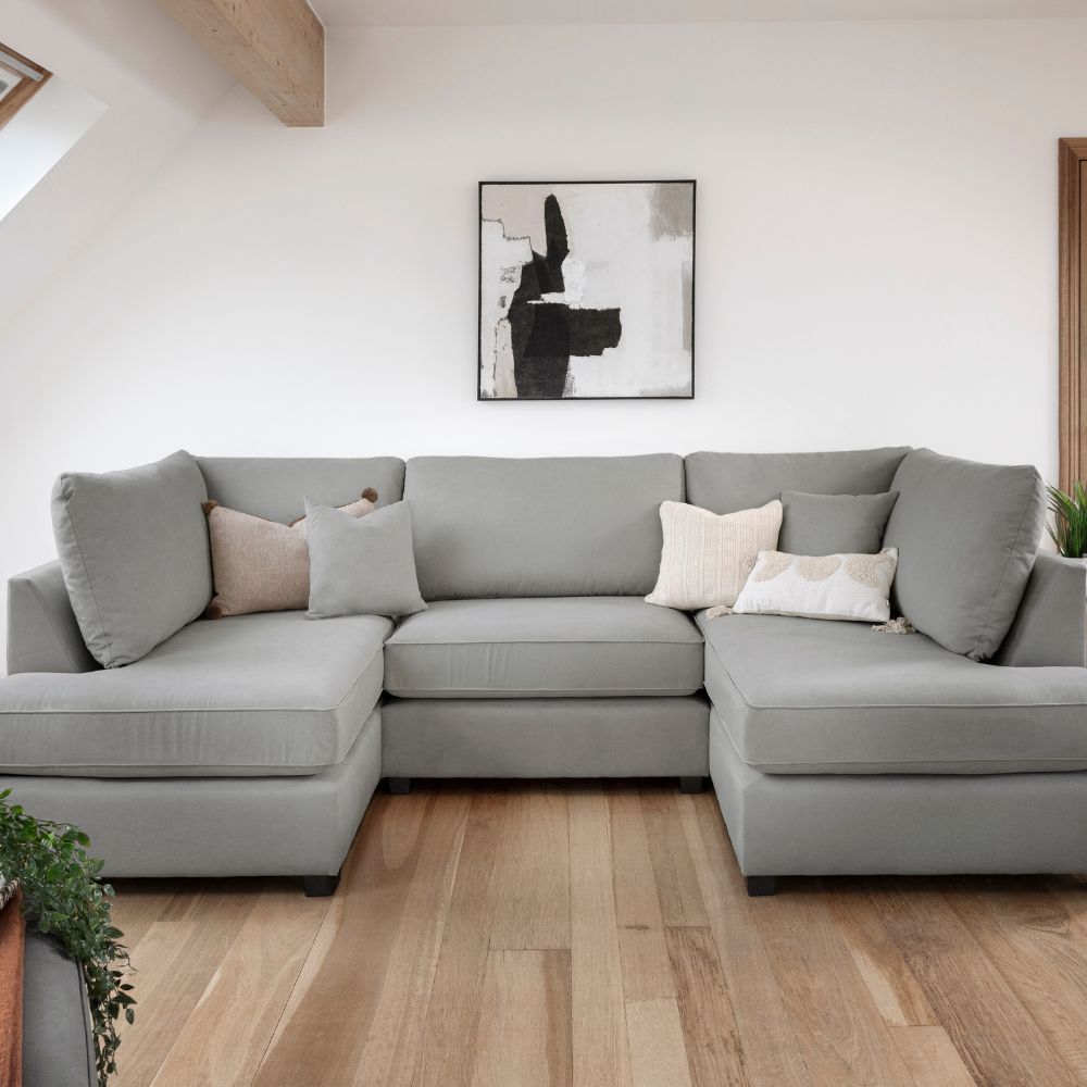 Carnaby Sofa Grey U Shape Corner