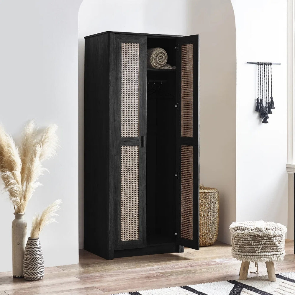 Sunny Wardrobe 2 Door Black