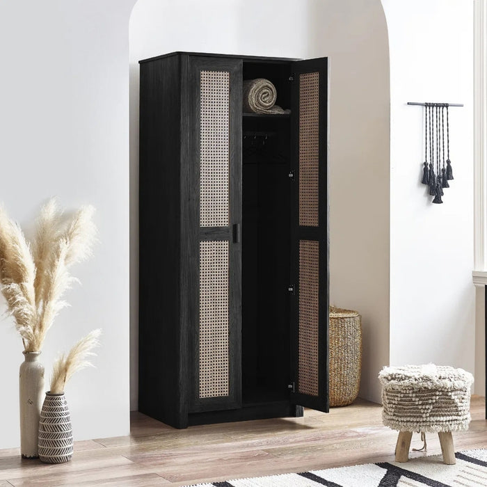 Sunny Wardrobe 2 Door Black