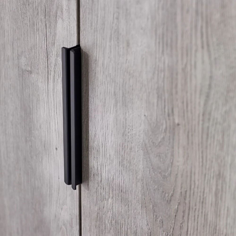 Bali Wardrobe 2 Door 1 Drawer Grey Oak