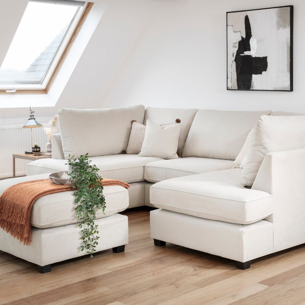 Carnaby Sofa Beige U Shape Corner