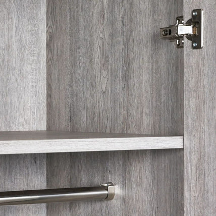 Bali Wardrobe 2 Door 1 Drawer Grey Oak