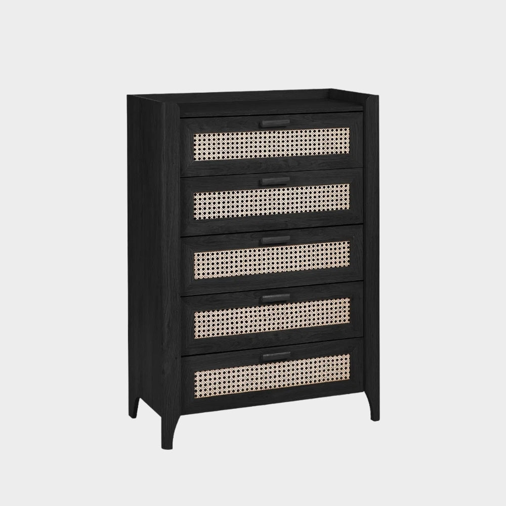 Sunny Chest 5 Drawer Black