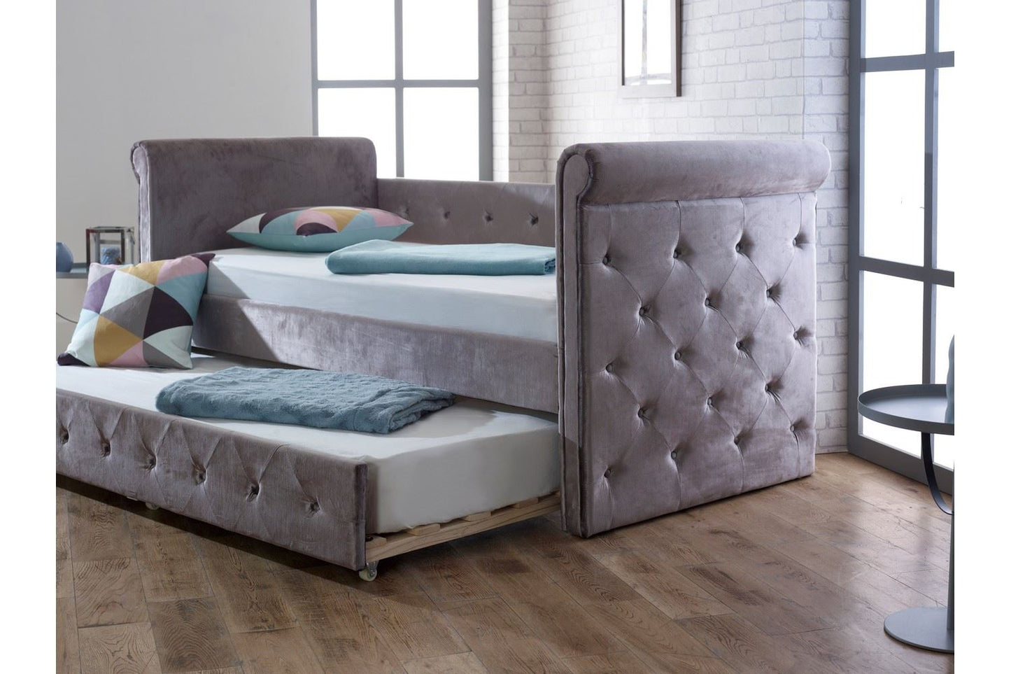 Zodiac Bed Frame Single Silver