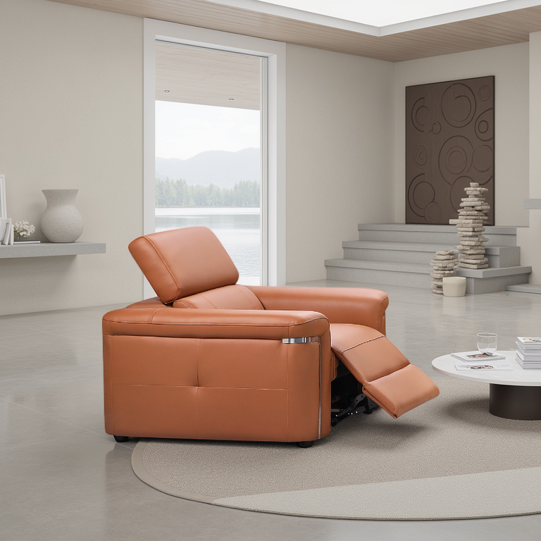 Somerville Electric Recliner Sofa Tan Armchair