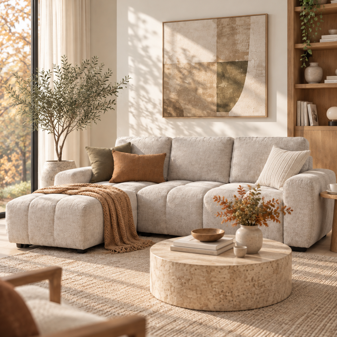 Lora Sofa Bed Mushroom Left Hand Facing Corner