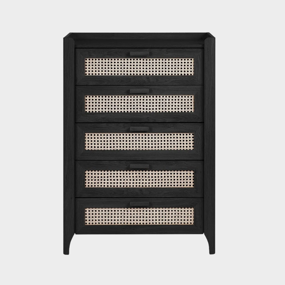Sunny Chest 5 Drawer Black
