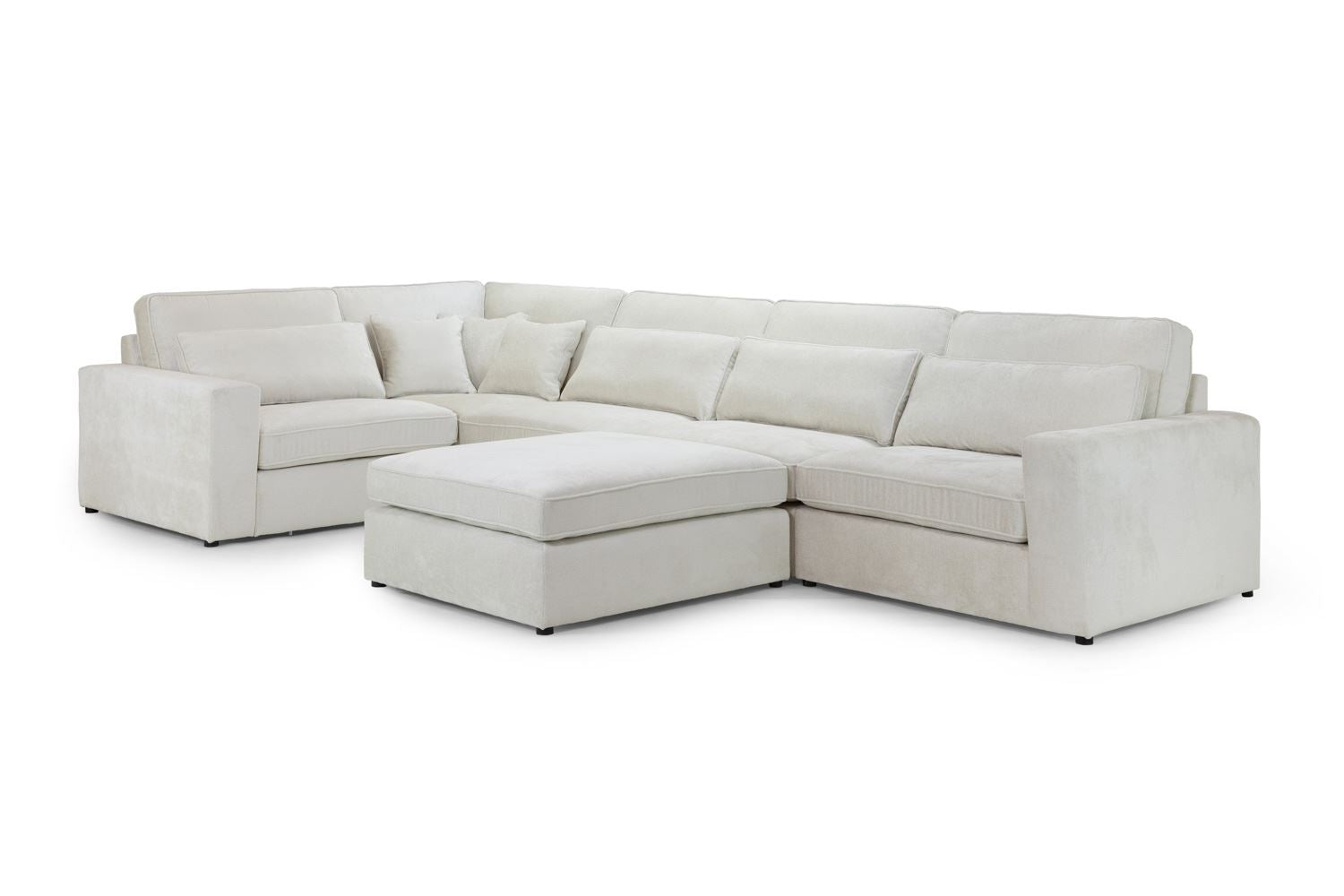 Kiana Modular Sofa Ivory Armless Piece