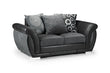 Shannon Sofa Black/Grey 2 Seater