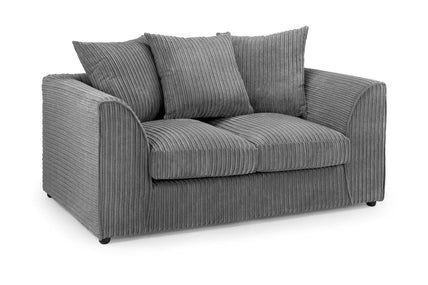 Harley Jumbo Sofa Grey 2 Seater